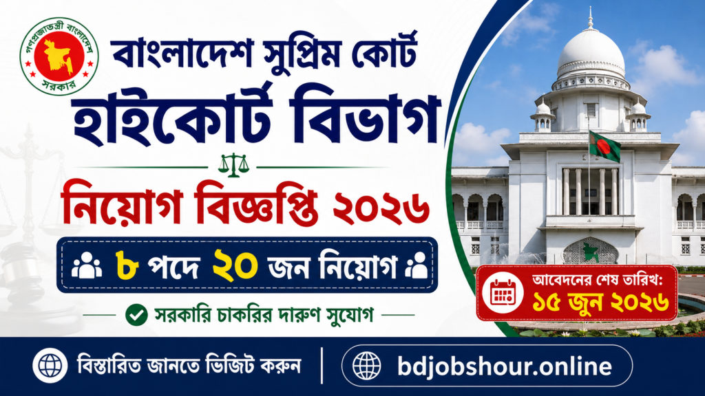 Bangladesh Supreme Court job announcement 2026